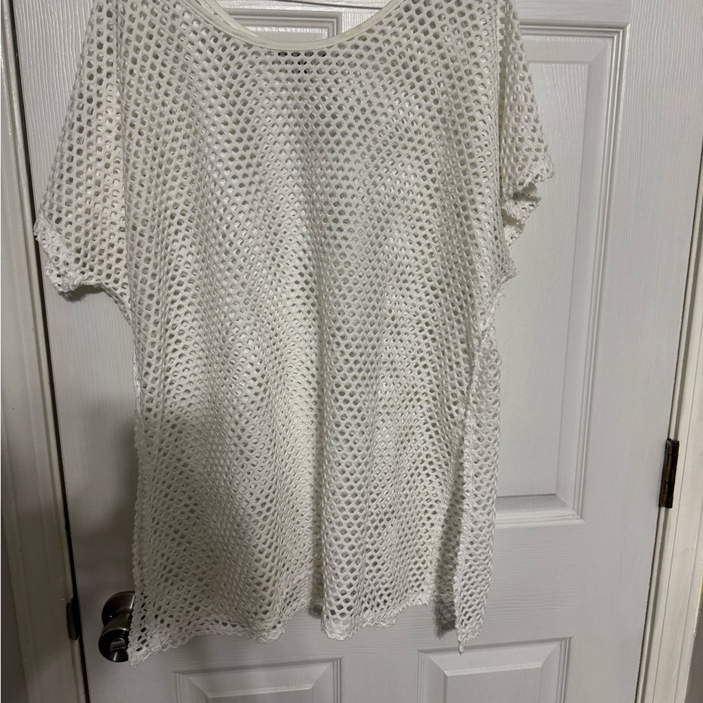Cream Oversized Boxy Short Sleeve Tee